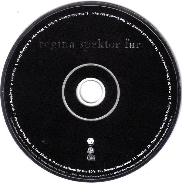 Regina Spektor : Far (CD, Album + DVD-V, NTSC + S/Edition)
