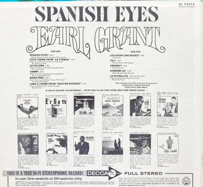 Earl Grant : Spanish Eyes (LP, Album)