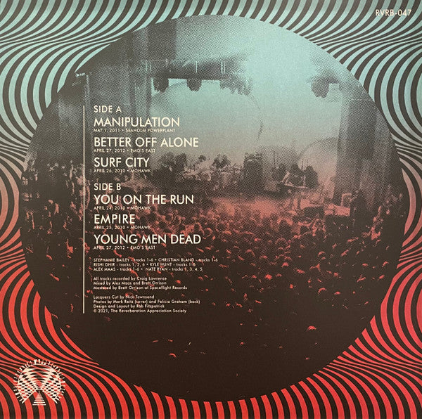 The Black Angels : Live At Levitation (LP, Album, Ltd, Sea)
