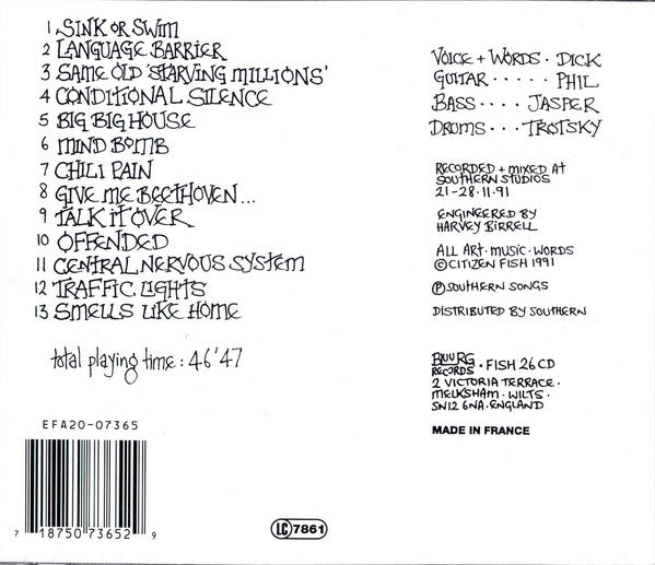 Citizen Fish : Wider Than A Postcard (CD, Album)