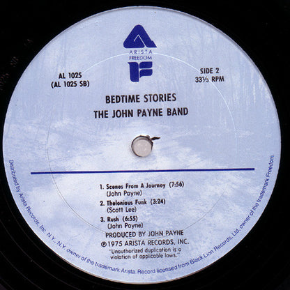 The John Payne Band : Bedtime Stories (LP, Album)