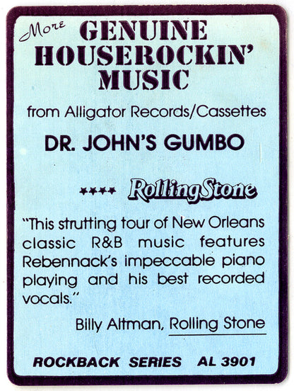Dr. John : Dr. John's Gumbo (LP, Album, RE)