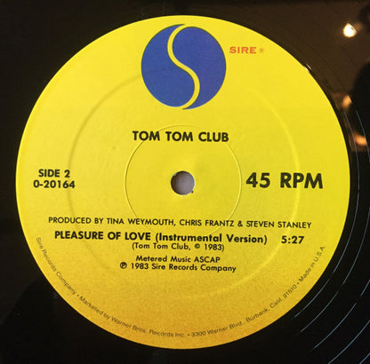 The Tom Tom Club* : Pleasure Of Love (12", Single, All)