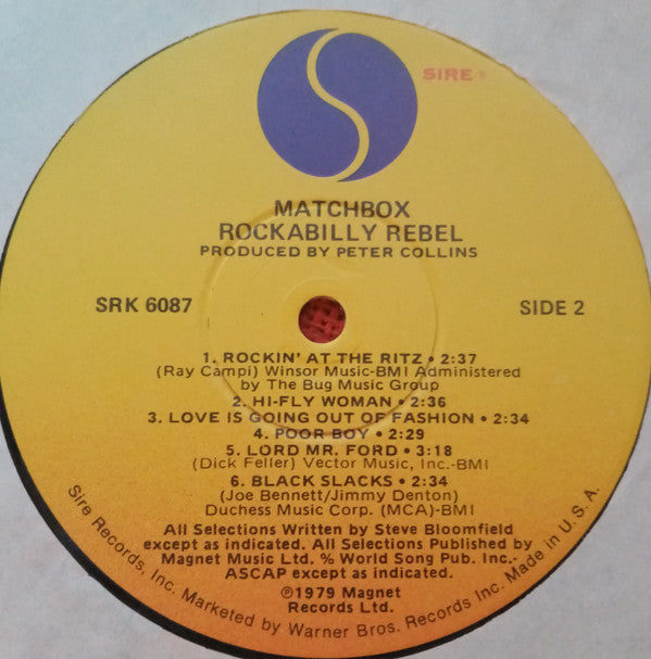 Matchbox (3) : Rockabilly Rebel (LP, Album)