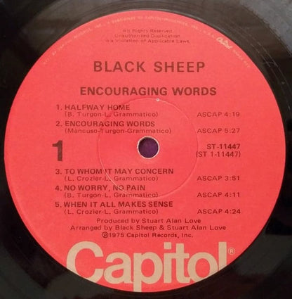 Black Sheep (5) : Encouraging Words (LP, Win)