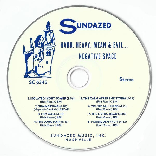 Negative Space : Hard, Heavy, Mean & Evil... (CD, RE)