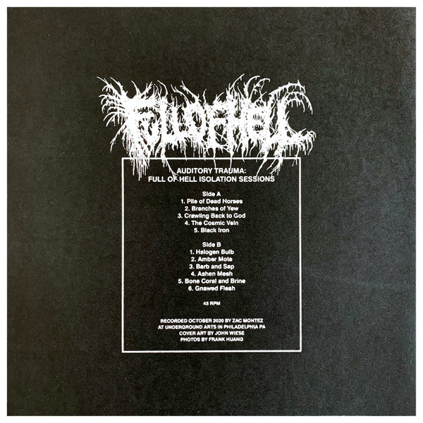 Full Of Hell : Auditory Trauma: Full Of Hell Isolation Sessions (12", Album, Ltd, Red)