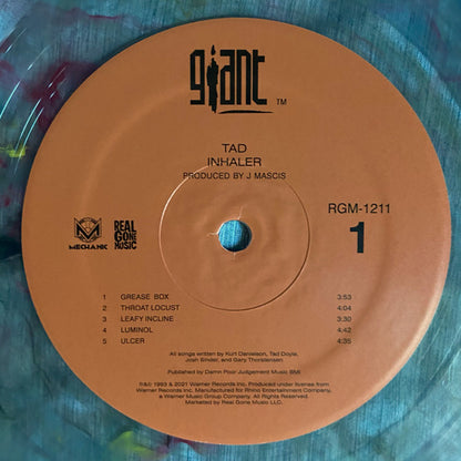 Tad : Inhaler (LP, Album, RSD, Ltd, S/Edition, Tan)