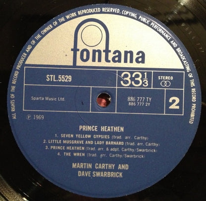Martin Carthy And Dave Swarbrick : Prince Heathen (LP, RE)