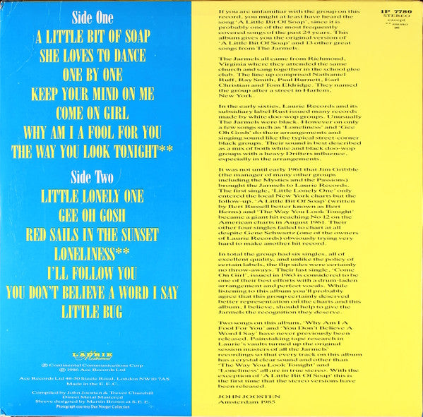 The Jarmels : The Complete Jarmels (LP, Comp, Mono, Club)