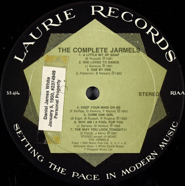 The Jarmels : The Complete Jarmels (LP, Comp, Mono, Club)