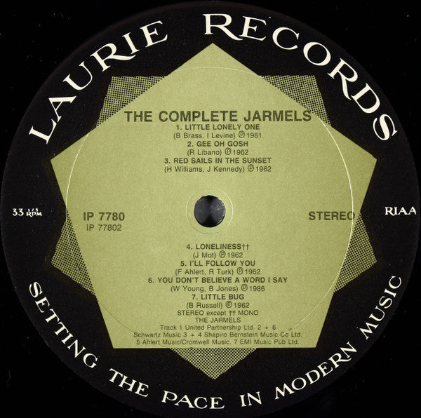 The Jarmels : The Complete Jarmels (LP, Comp, Mono, Club)