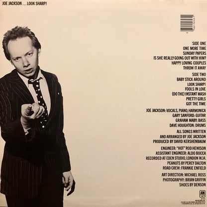 Joe Jackson : Look Sharp! (LP, Album, Mon)