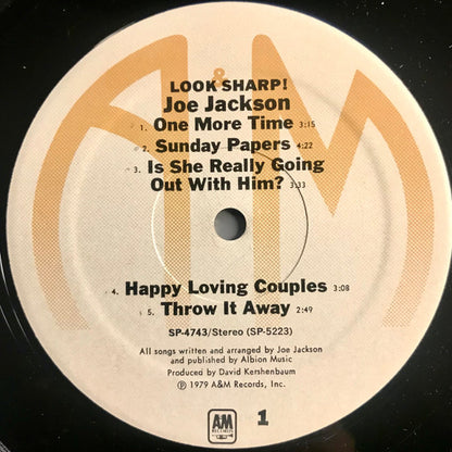 Joe Jackson : Look Sharp! (LP, Album, Mon)