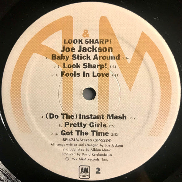 Joe Jackson : Look Sharp! (LP, Album, Mon)