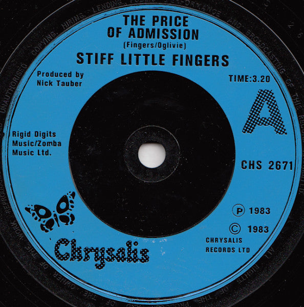 Stiff Little Fingers : The Price Of Admission (7", Single)