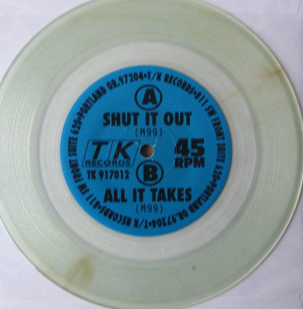 M-99 : Shut It Out / All It Takes (7", Single, Num, Cle)