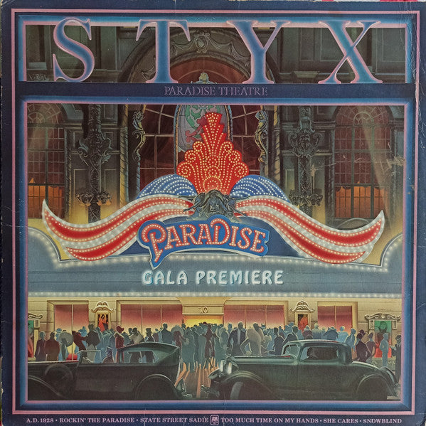 Styx : Paradise Theatre (LP, Album, Etch)