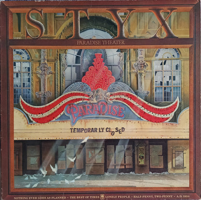 Styx : Paradise Theatre (LP, Album, Etch)