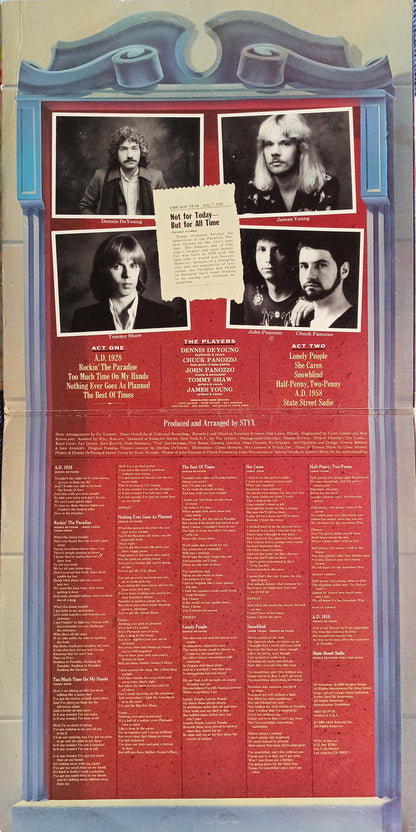Styx : Paradise Theatre (LP, Album, Etch)
