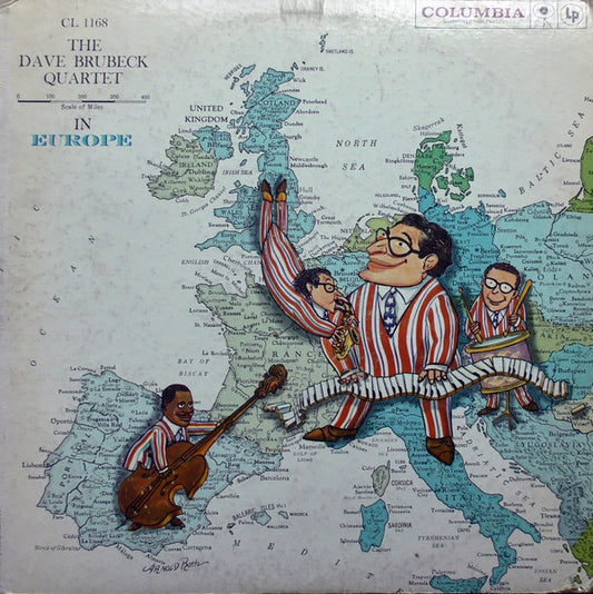 The Dave Brubeck Quartet : The Dave Brubeck Quartet In Europe (LP, Album, Mono)