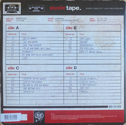 Motörhead : The Löst Tapes Vol. 1 (Live In Madrid 1 June 1995) (2xLP, Album, RSD, Ltd, Red)