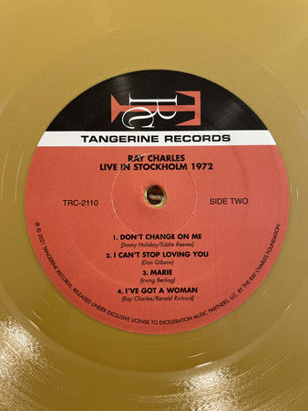 Ray Charles, Ray Charles And His Orchestra And Raelets : Live In Stockholm 1972 (LP, Album, RSD, Ltd, Opa)