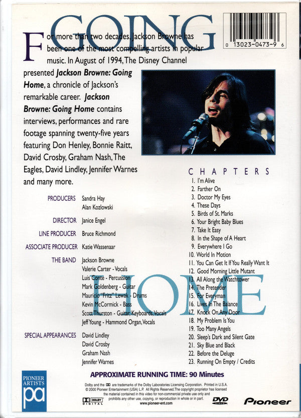 Jackson Browne : Going Home (DVD-V, NTSC)