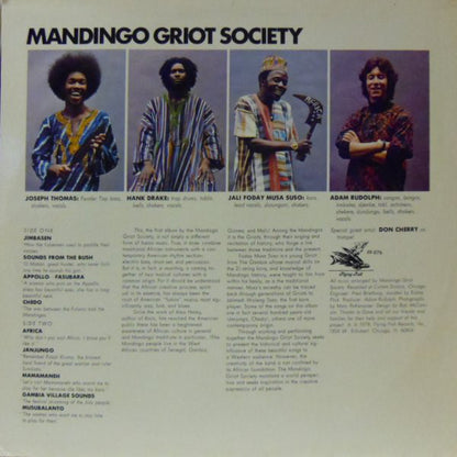 Mandingo Griot Society With Special Guest Don Cherry : Mandingo Griot Society (LP, Album)