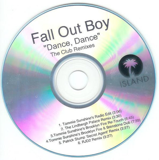 Fall Out Boy : Dance, Dance (The Club Remixes) (CDr, Promo)