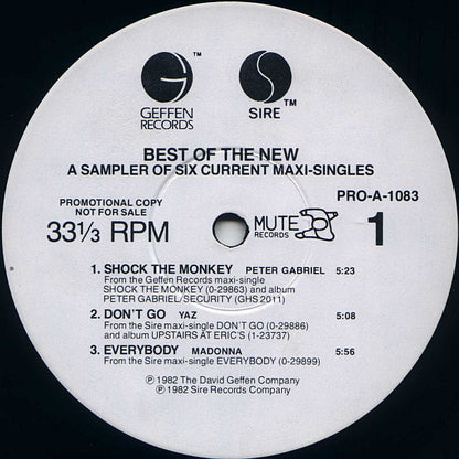 Various : Best Of The New (12", Promo, Smplr)