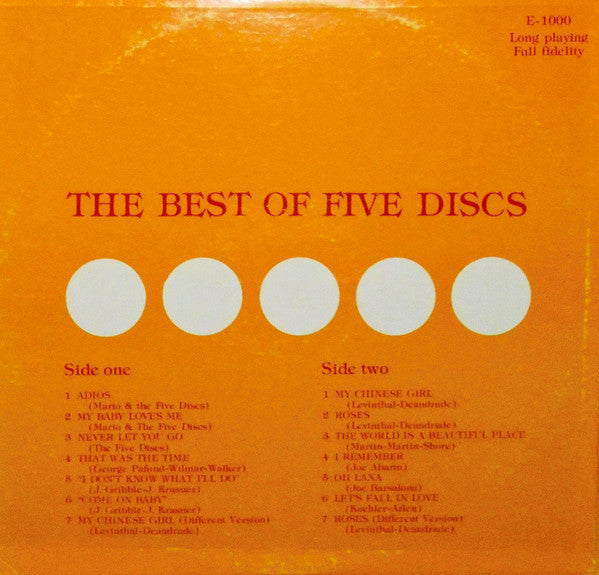 The Five Discs : The Best Of Five Discs (LP)