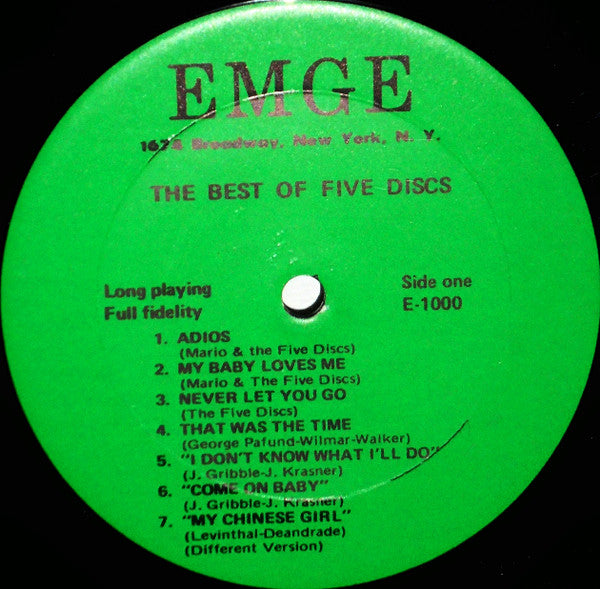 The Five Discs : The Best Of Five Discs (LP)