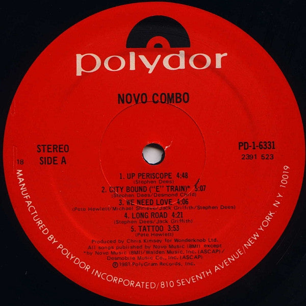 Novo Combo : Novo Combo (LP, Album, 18 )