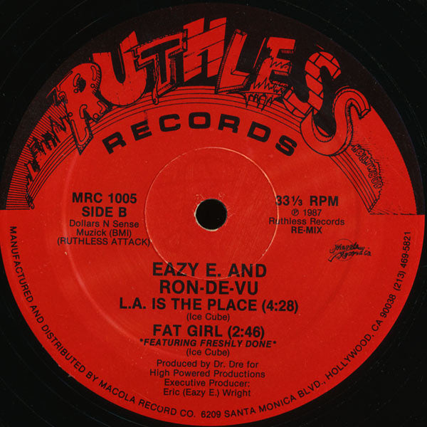 Eazy E* : The Boyz-N-The Hood (12", RE)