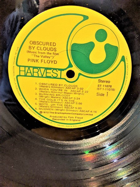 Pink Floyd : Obscured By Clouds  (LP, Album, RE)