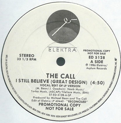 The Call : I Still Believe (Great Design) (12", Single, Promo, SP )