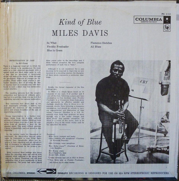 Miles Davis : Kind Of Blue (LP, Album, RP)