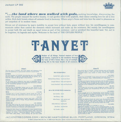 The Ceyleib People : Tanyet (LP, Album, RE, Blu)