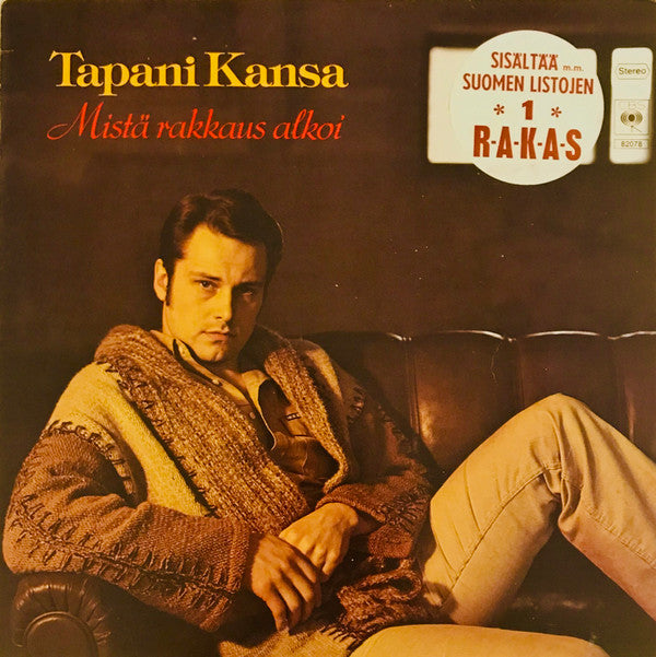 Tapani Kansa : Mistä Rakkaus Alkoi (LP, Album)