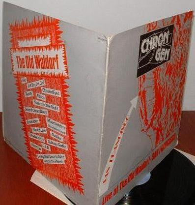 Chron Gen : Live At The Old Waldorf - San Francisco (LP, Album, TP)