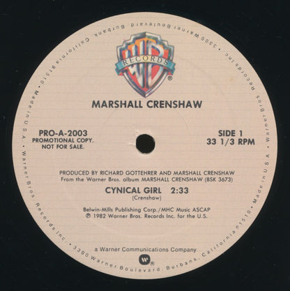 Marshall Crenshaw : Cynical Girl (12", Maxi, Promo)