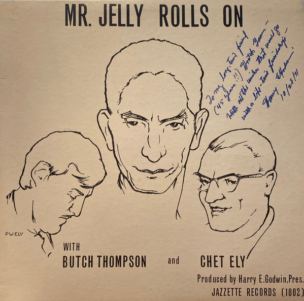Butch Thompson, Chet Ely : Mr. Jelly Rolls On The Songs of Jelly Roll Morton (LP)