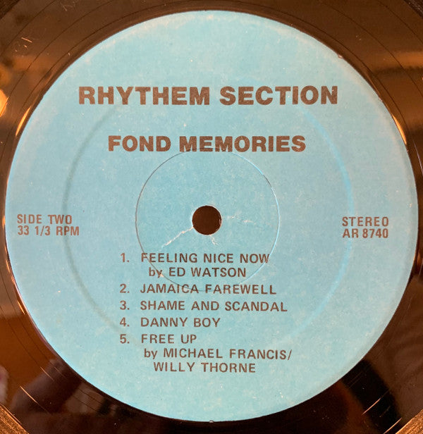 Rhythem Section : Fond Memories (LP, Album)
