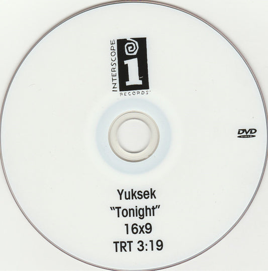 Yuksek : Tonight  (DVDr, DVD-V, Single, NTSC)
