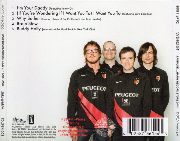 Weezer : Raditude ...Happy Record Store Day! (CD, EP, RSD)