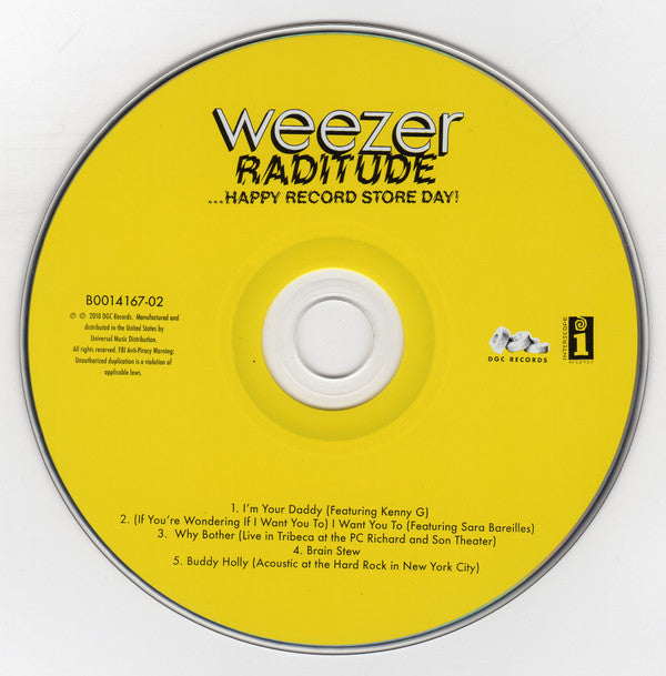 Weezer : Raditude ...Happy Record Store Day! (CD, EP, RSD)