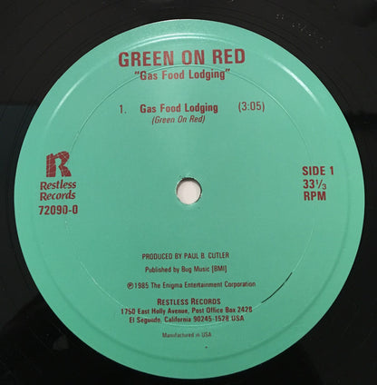 Green On Red : Gas Food Lodging (10", Single)