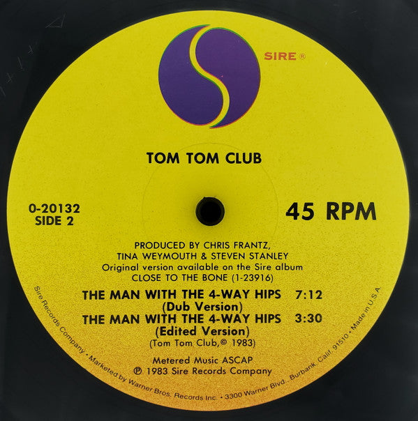 The Tom Tom Club* : The Man With The 4-Way Hips (12", Single, All)