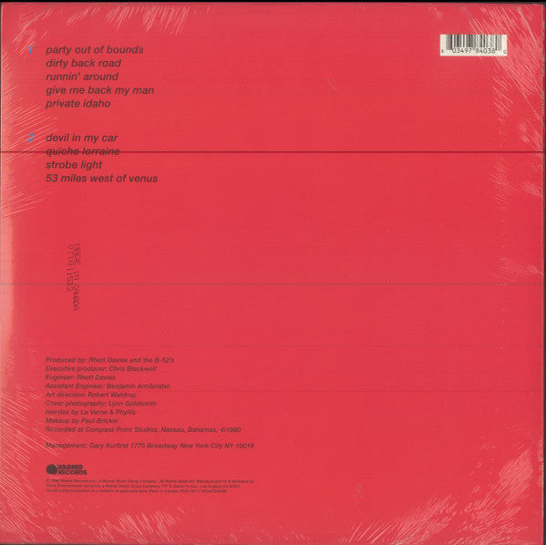 The B-52's : Wild Planet (LP, Ltd, RE, RP, Cle)